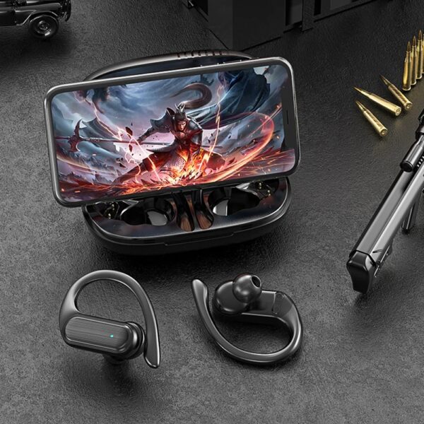 Auriculares Inalámbricos Bluetooth Deportivos A520 TWS con Micrófono y Estuche de Carga - Imagen 3