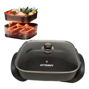 Olla Eléctrica Sartén Multifunción Hytoshy 1500w Cocina Fácil