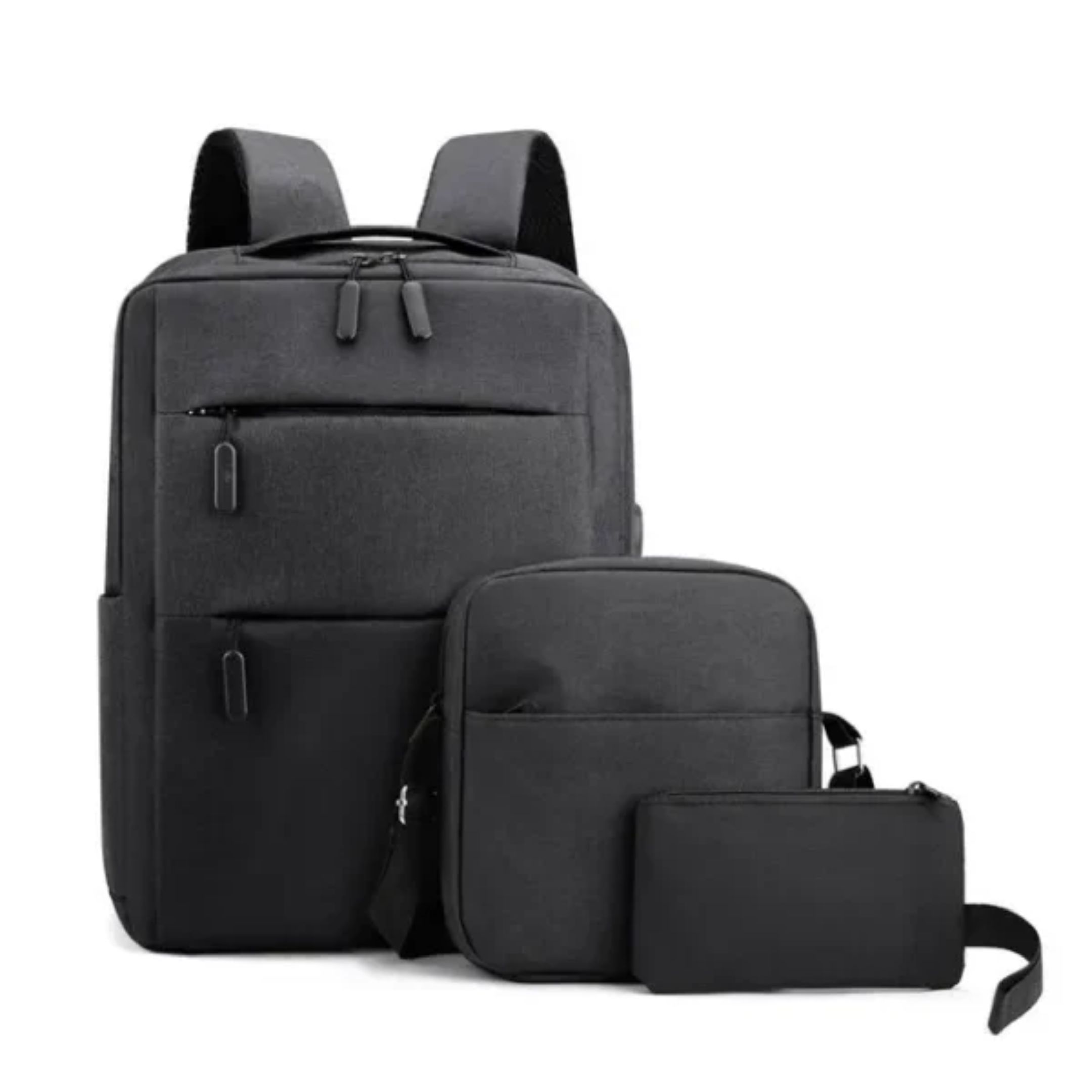 Kit Mochila Antirrobo 3 en 1 para Notebook y Tablet Urbana Impermeable con Bolso y Estuche - Imagen 5