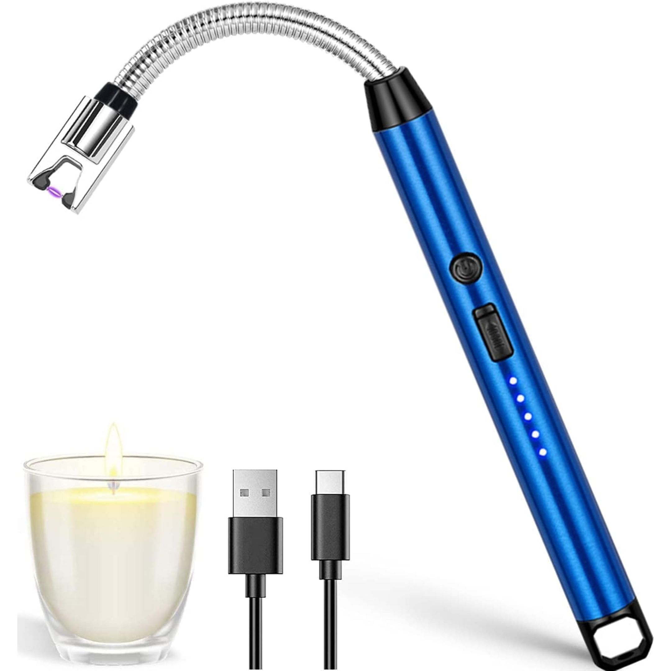 Encendedor Eléctrico ARC BBQ Recargable Flexible 360° USB Antiviento - Imagen 2