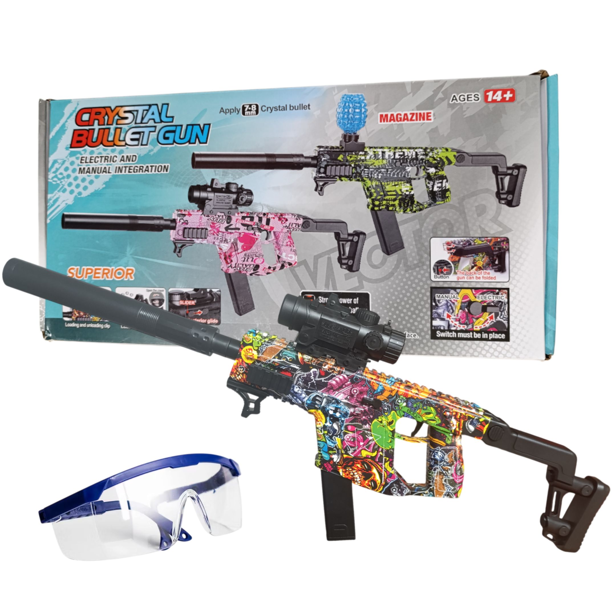 Pistola Hidrogel / Arma Hidrogel Crystal Bullet Gun Eléctrica
