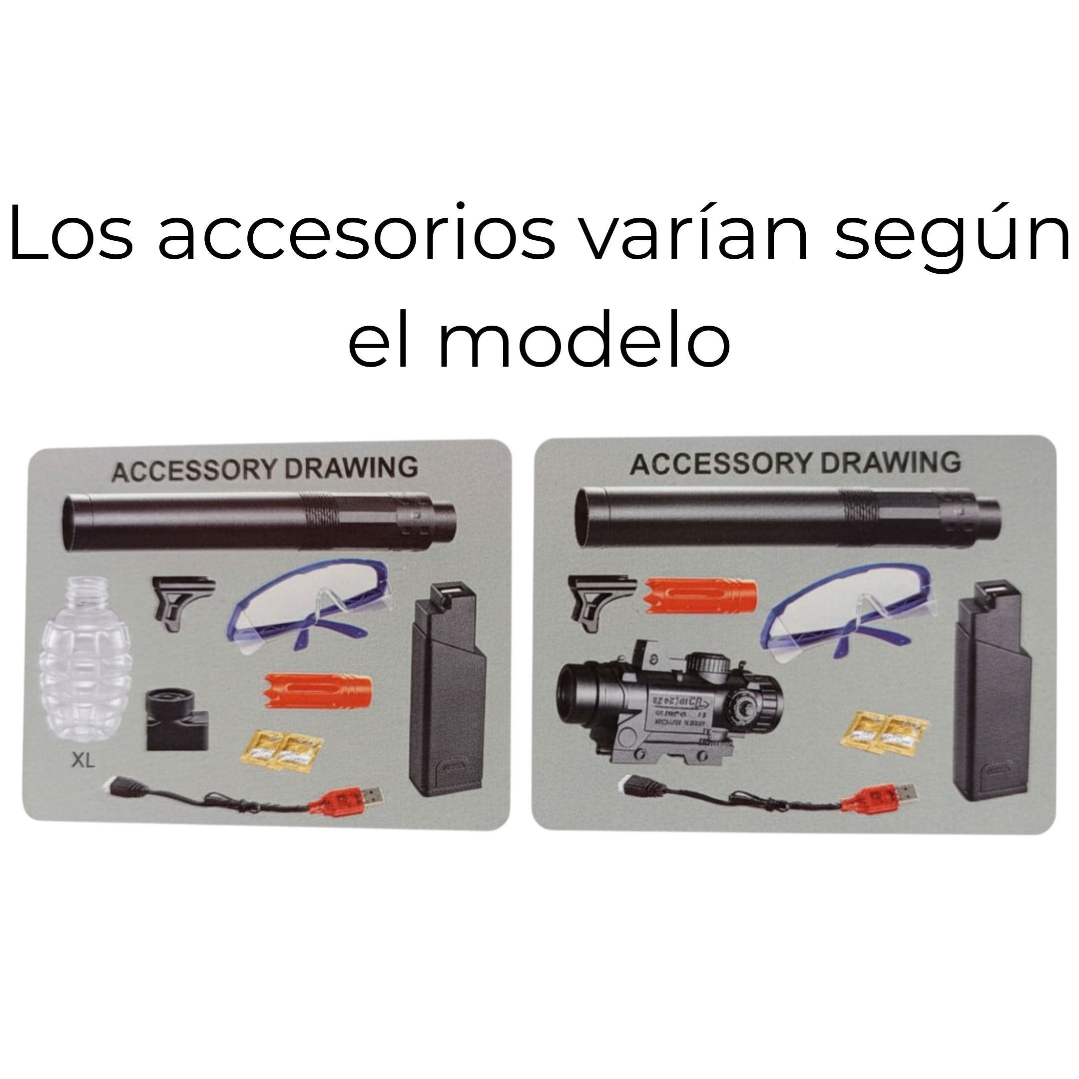 Pistola Hidrogel / Arma Hidrogel Crystal Bullet Gun Eléctrica - Imagen 2