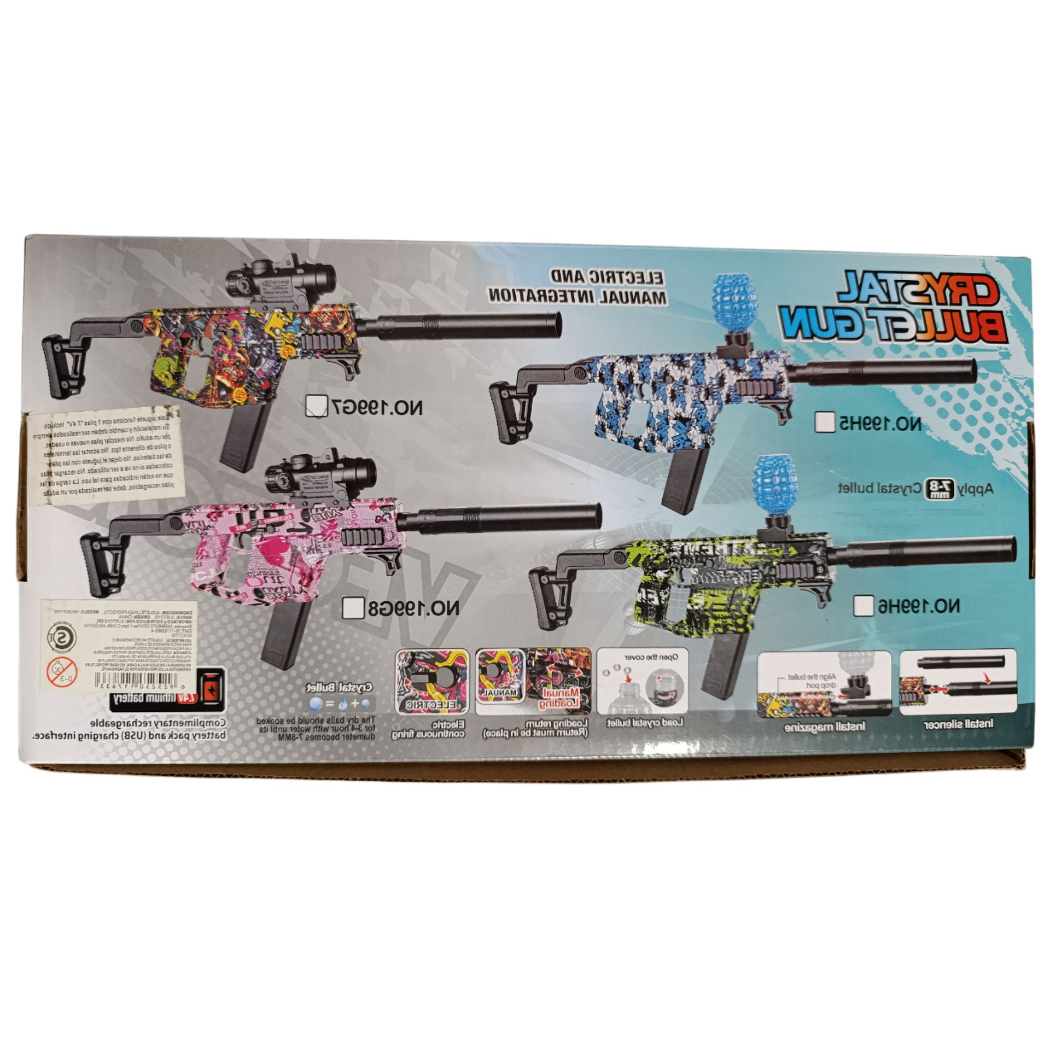 Pistola Hidrogel / Arma Hidrogel Crystal Bullet Gun Eléctrica - Imagen 7